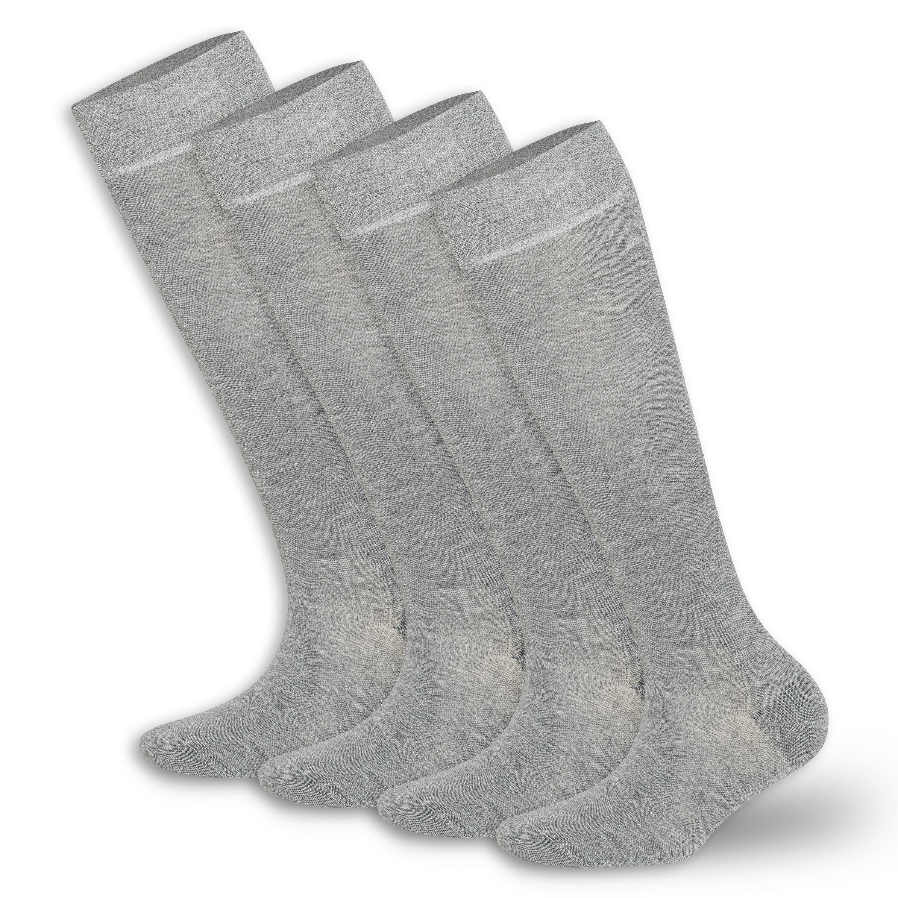 Women’s Bamboo Knee-High Socks 4-Pack – Soft & Breathable