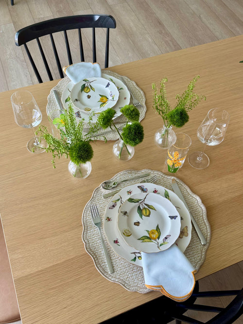 Beige Maison Placemats (Set of 2) - Double Face