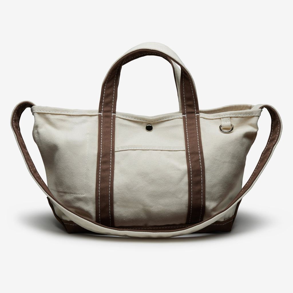 Oliver Canvas Utility Tote in Brown Natural