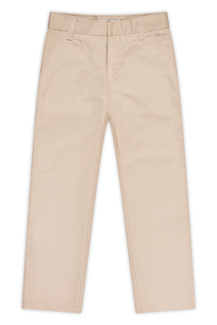 Boys Husky Flat Front Pants - Single
