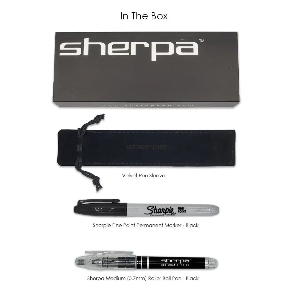 Sherpa Pen Ultimate Deluxe Gilded Onyx Pen/Sharpie Marker Cover