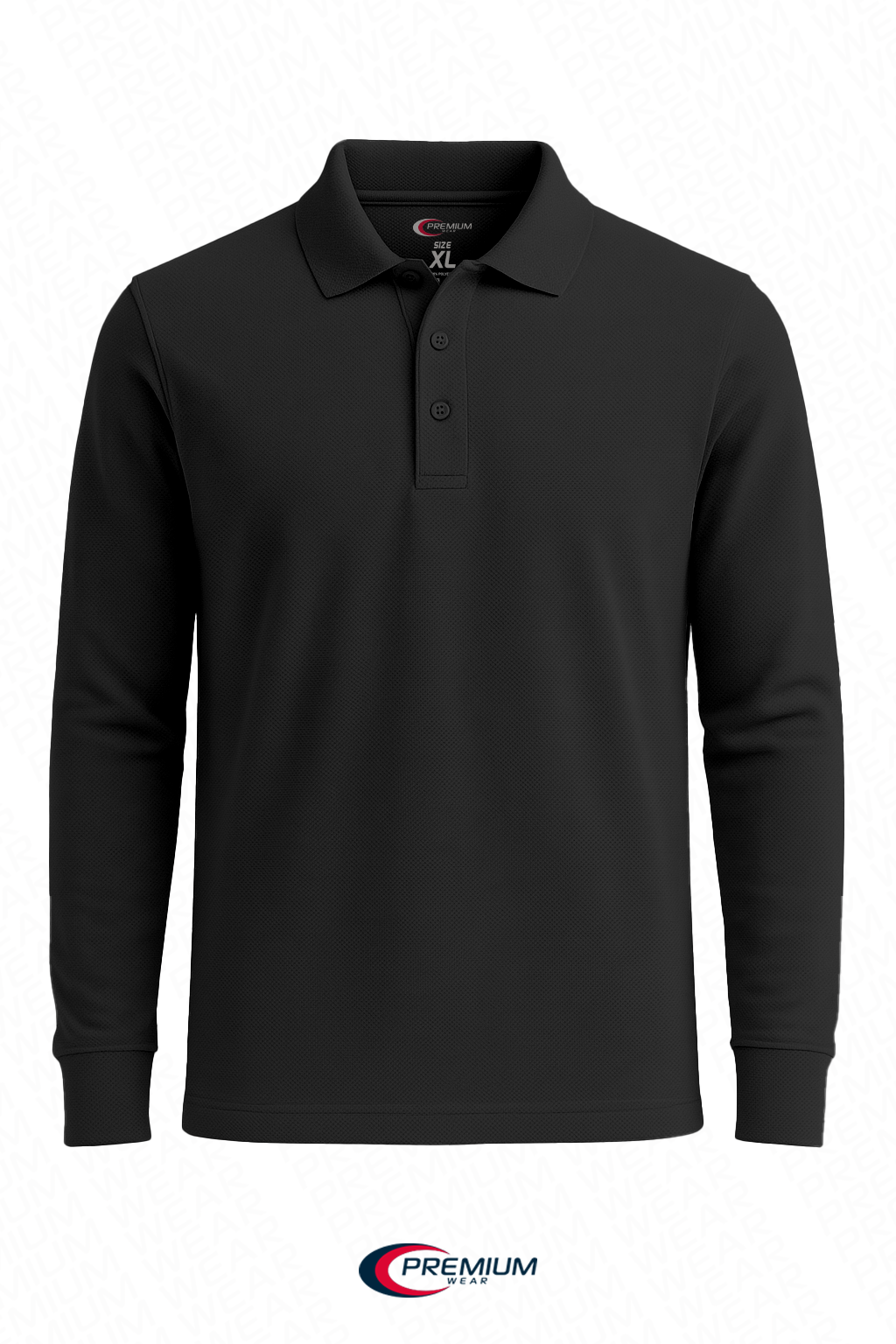 Boys/ Unisex Long Sleeve Pique Polo Shirt - single