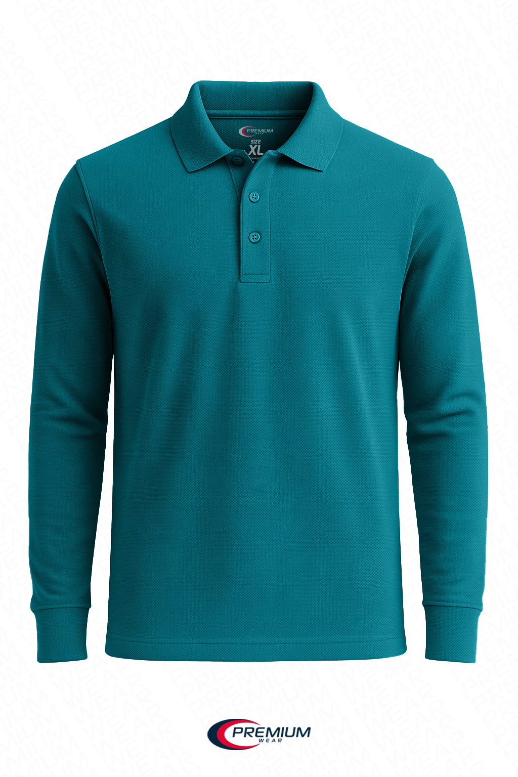 Boys/ Unisex Long Sleeve Pique Polo Shirt - single