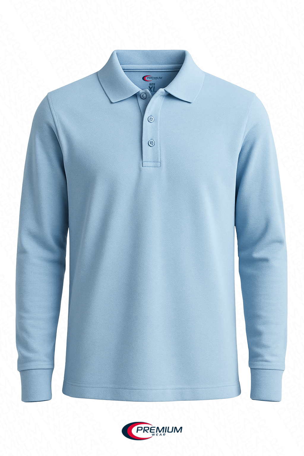 Boys/ Unisex Long Sleeve Pique Polo Shirt - single