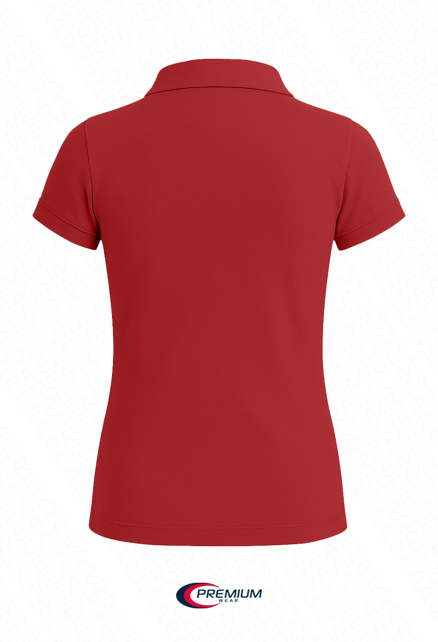 Girls Short Sleeve Pique Polo Shirt - Single