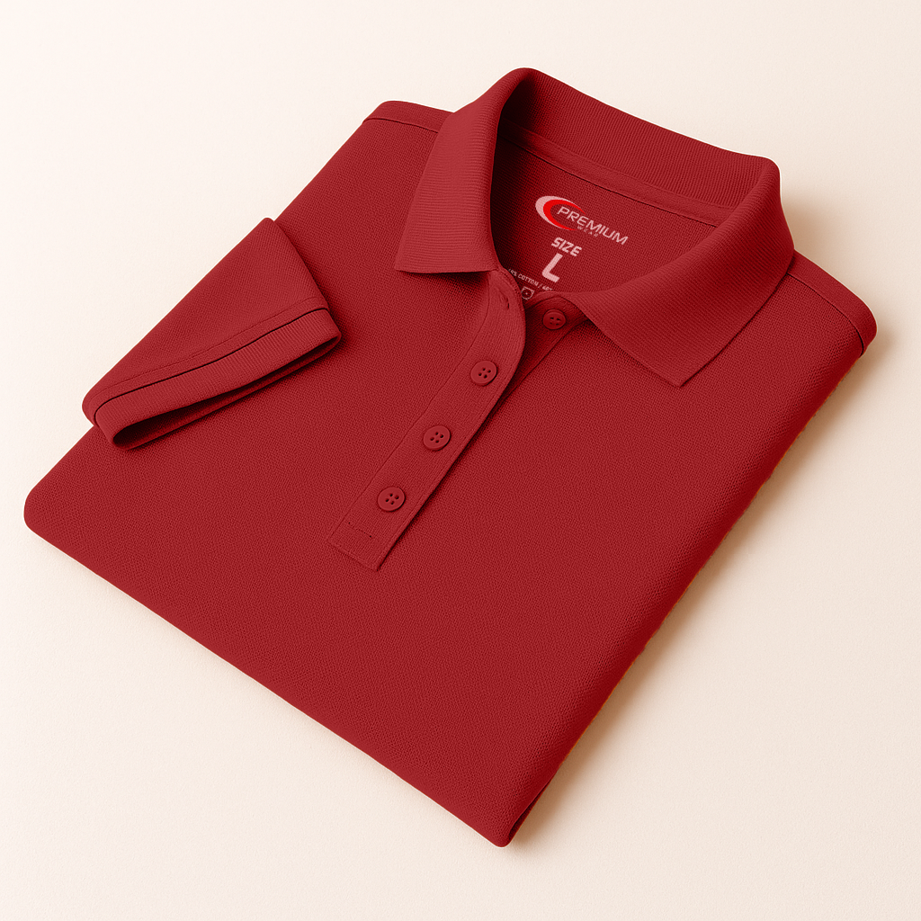 Girls Short Sleeve Pique Polo Shirt - Single