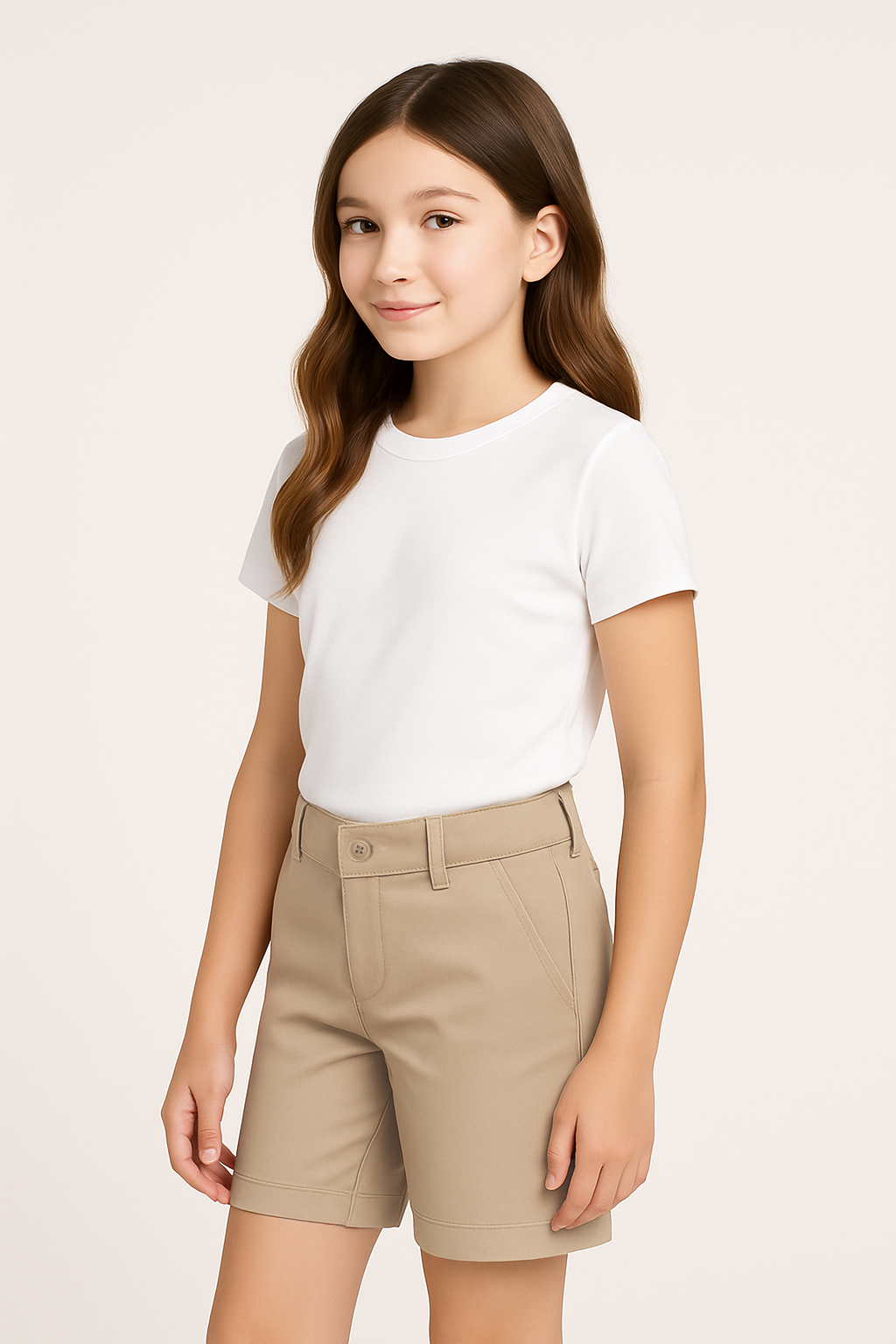 Girls Husky Flat Front Shorts - single