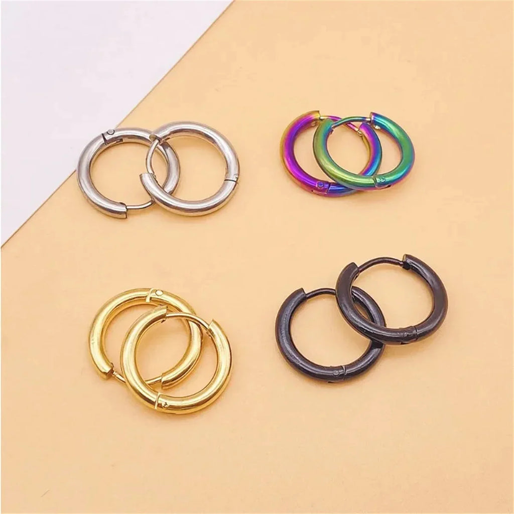 316L Stainless Steel Small Hoop Earrings | 2/8Pcs Cartilage Tragus Conch Jewelry
